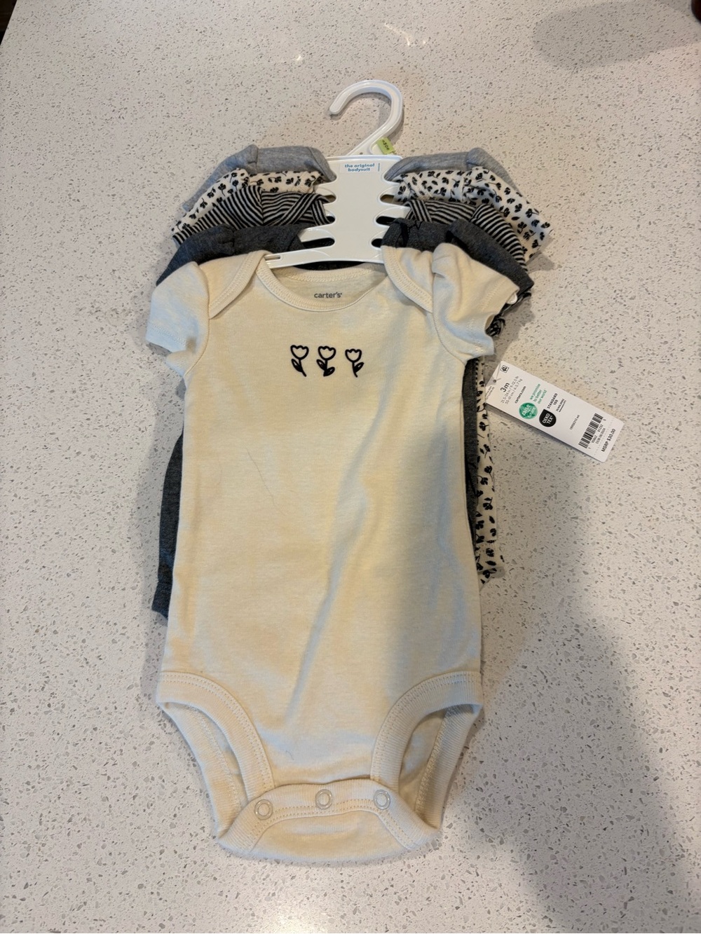 Carter's Short-Sleeve Baby One-Piece - 5 Pack